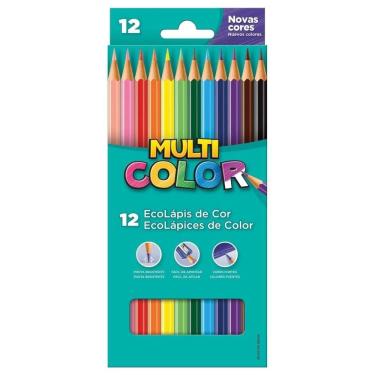 Imagem de Lápis de Cor Sextavado Super Eco - 12 Cores - Multi Color