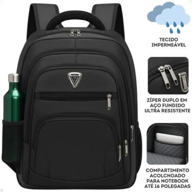 Imagem de Mochila Escolar Masculina Impermeável Alça Reforçada 40 L - UTILIBAG