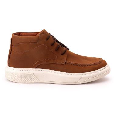 Imagem de Sapatênis Confort Masculina Couro Ligítimo Rústico-Masculino