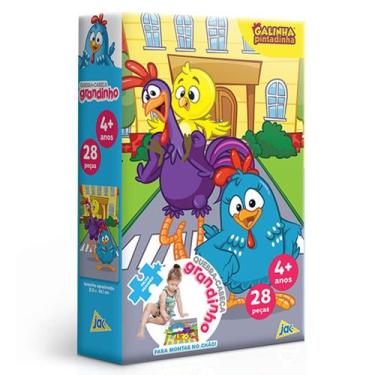 Imagem de Quebra cabeça grandinho galinha pintadinha 28 pç grandes 4+