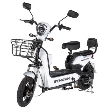 Imagem de Bicicleta Elétrica Scooter 600w WeHawk Basket WX-03 32Km/h Autonomia 40Km