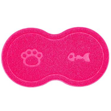 Imagem de Tapete Pet Comedouro Ração Água Cachorro Gato 46X26Cm Uzoo