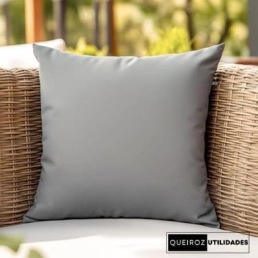 Imagem de Almofadas Cinza 40x40 com Refil + Capa  Conforto e Estilo para Sua Dec