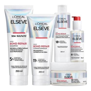 Imagem de Kit Elseve Bond Repair Completo 5 Produtos Reconstrução Capilar - L'Or