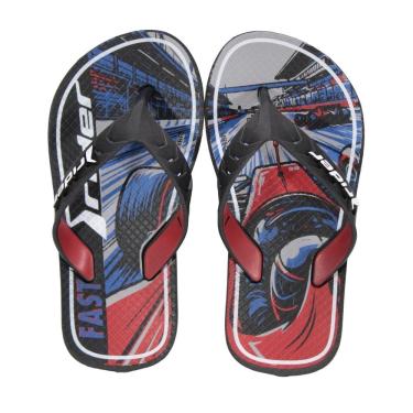 Imagem de Chinelo Infantil Rider Street Joy Preto/Vermelho/Azul