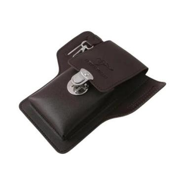 Imagem de Bolsa De Cintura Multifuncional Masculina Em Couro PU De Alta Qualidad