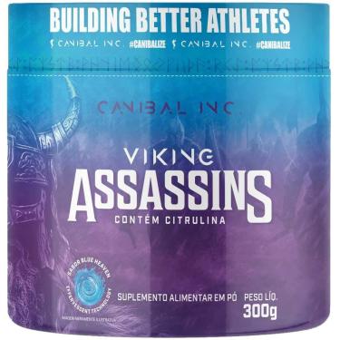 Imagem de Pré Treino Viking Assassins 300g Citrulina Canibal Blue Heaven-Unissex