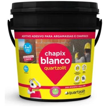 Imagem de Aditivo P/ Chapisco Quartzolit Chapix Blanco 18L