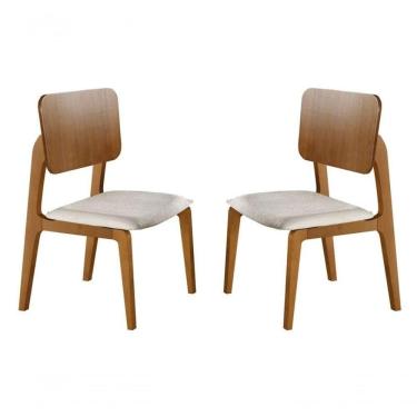 Imagem de Cadeiras Moderna Em Madeira Maciça - Jasmim - Harmonia Salas