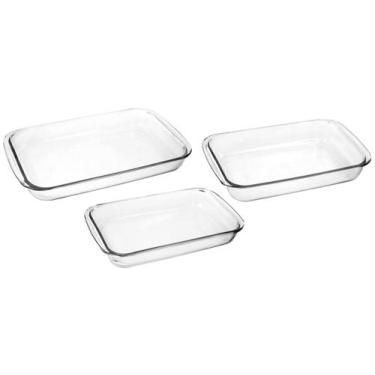Imagem de Conjunto Assadeira Retangular 3 Peças 1,6L - 2,2L - 2,9L Celebrity - M