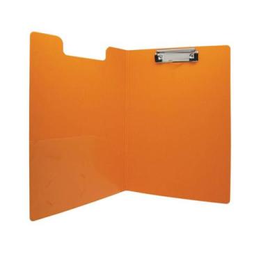 Imagem de Pasta Prancheta Vertical A4 Laranja Yes com Bolso Interno Apresentação