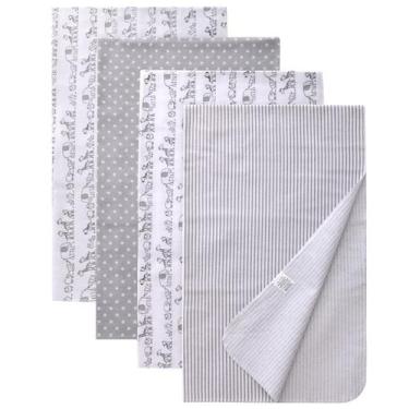 Imagem de Mantas Gina Era para Bebé de Franela Algodón 4 Piezas 76x102 cm