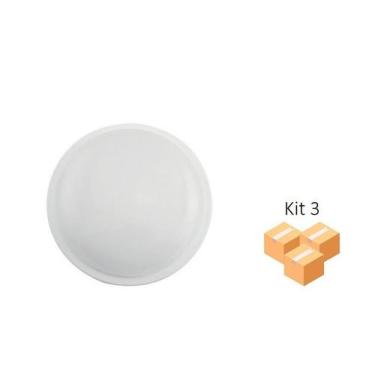 Imagem de Kit 3 Luminárias Redonda Led Branca 15W 3000k Bivolt Ip65 - Opus, Bivo
