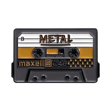 Imagem de Crachás De Metal De Moda Com Tema De Rádio E Música, Acessórios Para R