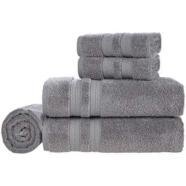 Imagem de Jogo de Toalhas / Banho Gigante em Algodão 5 Peças Unika - Karsten, Ur