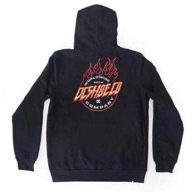Imagem de Moletom DC Shoes Canguru Fiery - Preto-Masculino