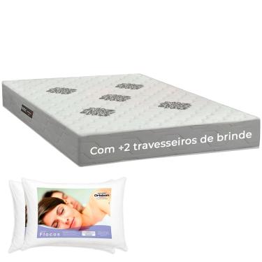 Imagem de Conjunto Colchão Casal Confort Premium ISO100 + 2 Travesseiros Ortobom