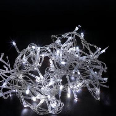 Imagem de Pisca Pisca 100 LEDs Fio Transparente 8 Funções e 10Metros - Wincy Nat