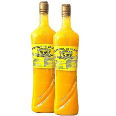 Imagem de Kit 2 Manteiga de Garrafa Pura Clarificada 1 Litro - Amarelinha de Min