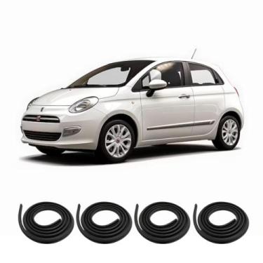 Imagem de Kit Borracha 2 Portas Traseira Fiat 500 2007 Em Diante - sem marca