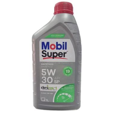 Imagem de Óleo Lubrificante de Motor Mobil Super API SP 5W30 100% Sintético GF-6