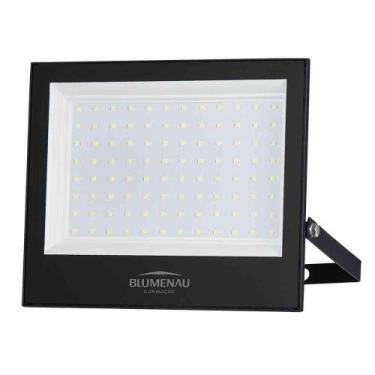 Imagem de Refletor LED Play 100W Luz Branca 6500K IP66 Bivolt Preto Blumenau Ilu