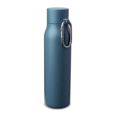 Imagem de Garrafa Térmica Inox Parede Dupla 550ml Tampa Rosqueável Azul Celeste 