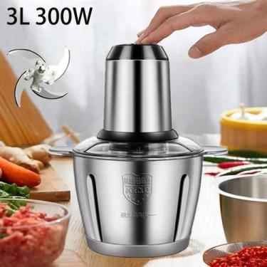 Imagem de 3 Litro Triturador De Alimentos Carne e Leguminosas Processador Elétri