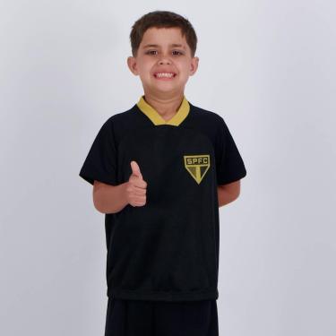 Imagem de Camisa São Paulo Princípio Infantil Preta-Unissex
