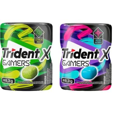 Imagem de Chiclete Trident Gamers Pote 48,3g - 2 Unid