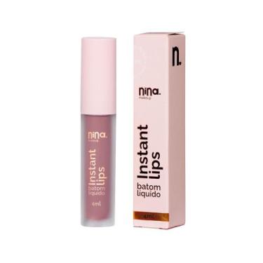 Imagem de Batom Líquido Matte Instant Lips - Nina Makeup, BRIDE