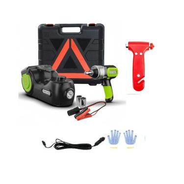 Imagem de Macaco Elétrico Hidráulico 12v 5t kit Completo Para Carro - N/A