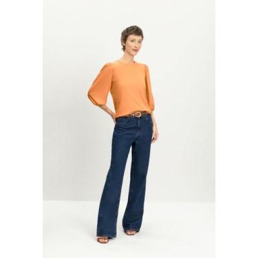 Imagem de Blusa feminina bufante Essendi, P, Laranja