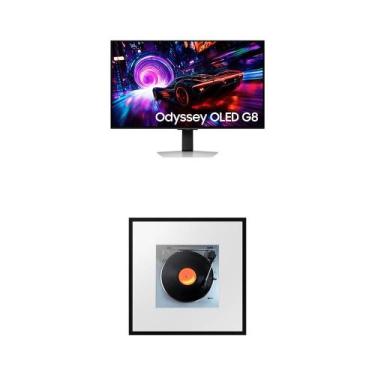 Imagem de Monitor Odyssey OLED G8 32" 4K + Music Frame Samsung LS60D, Prata