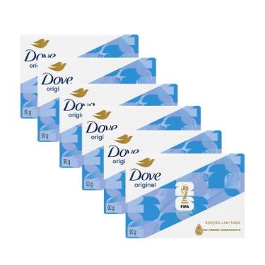 Imagem de Kit 6 Sabonete Em Barra Dove Original 90g
