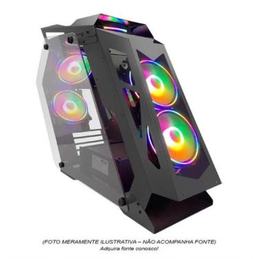 Imagem de Gabinete Gamer M-ATX HTLK6S23R6 C/ 06 Fans  S/ Fonte - Pixxo