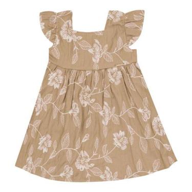 Imagem de Vestido Marrom Bebê Pulla Bulla Menina - 53213-1343, Marrom, Gg