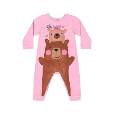 Imagem de Macacão Bebê Molecotton Urso Quimby, Rosa