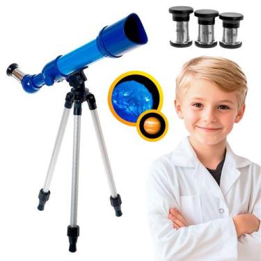 Imagem de Telescópio Astronômico Polibrinq Luneta De Foco Ajustável 40x 60x 80x 