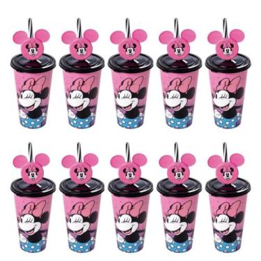 Imagem de Kit Copos Minnie 500ml Lembrancinha Festa Infantil Sacola Surpresa Ani