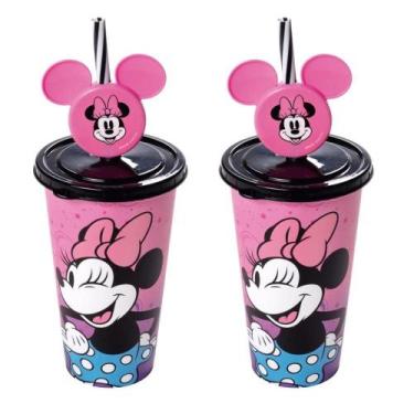 Imagem de Kit Copos Minnie 500ml Lembrancinha Festa Infantil Sacola Surpresa Ani