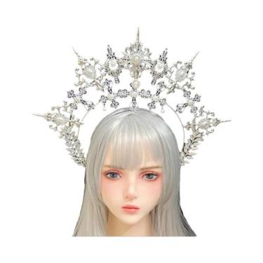 Imagem de Tiara De Cristal Gótica Com Halo, Acessórios De Cabelo Estilo KC Feito