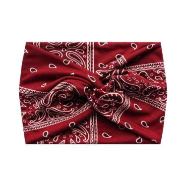 Imagem de Faixa De Cabelo Larga Torcida Boho Extra Grande Para Mulheres, Acessór