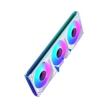 Imagem de Ventoinha ARGB Siamese Para PC LOVINGCOOL Com Display Digital E Efeito