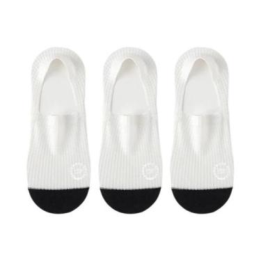 Imagem de Meias Invisíveis Masculinas De Malha Respirável, 3 Pares, Alta Qualida