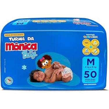 Imagem de Fralda Turma da Mônica Baby M 50 Unidades