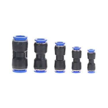 Imagem de Conector pneumático de 50 pcs Connector4 / 6/8/ 10/ 12mm Connector de traquea PU Gás de tubo de mangueira de água de ar plástica YYDFPIIA (Color : 50Pcs-PU Fittings)