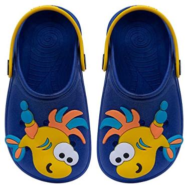 Imagem de Babuche Infantil Menino Peixe 12.30 (Azul Royal, 19/20)