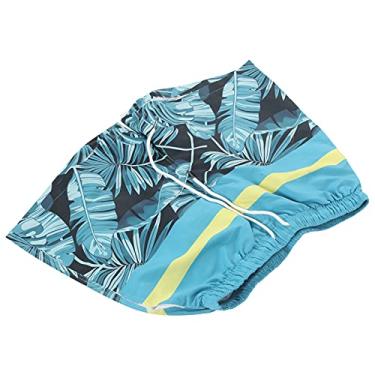 Imagem de Shorts estampados, shorts de praia confortáveis ​​e impermeáveis ​​mais convenientemente auto-ajustados para nadar na praia Jogue para 8-16 anos(STK102004, XL)