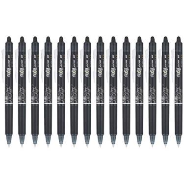 Imagem de Pilot, FriXion Clicker Canetas de gel apagáveis, ponta fina de 0,7 mm, pacote com 14, pretas